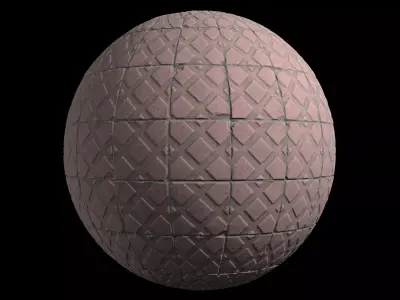 Red patterned dirty tiles Texture