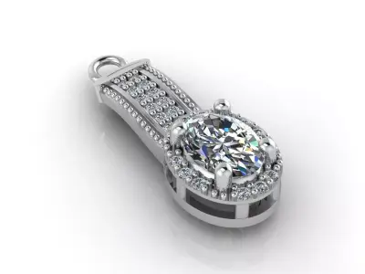 Women Pendants 3DM STL Pendant Renders Details 3D print model 3D print model