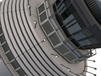 Airport Control Tower 3D model