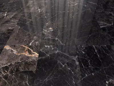 Marble Floor Java Black Set 3 Texture