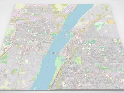 Cityscape Kennewick United States 3D model