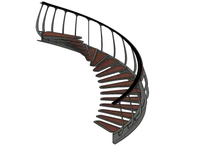 Classical Staircase 3D model