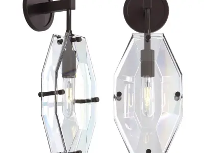 Francaix Sconce Low-poly 3D model