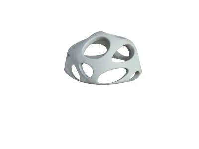 SciFi Cube Object No 54461 Low Poly Shape Low-poly 3D model