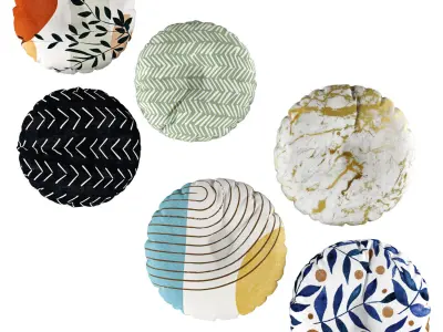 Pillow set 33 Floor pillows 3D model