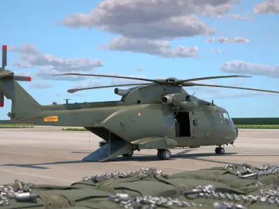  AgustaWestland AW101 with Cargo Bag 