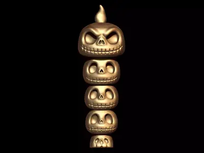 Skulls Candle 3D print model