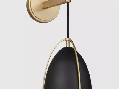 NORMAN ONE LIGHT SCONCE BY SEA GULL COLLECTION 3D MODEL 3D model