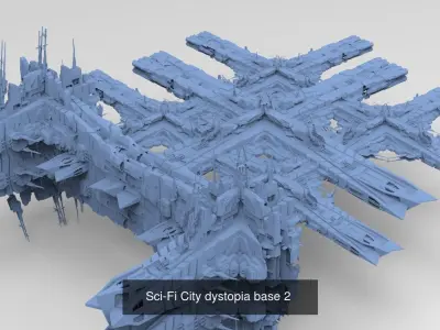 Sci-Fi Dystopian Collection 1 3D Model Pack