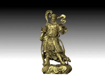 3D model of the four heavenly kings 3D print model