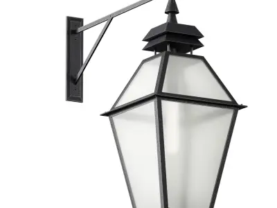 Outdoor Wall Hanging Lantern Light 3D model