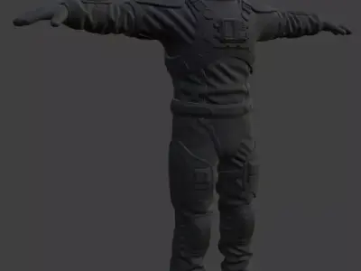 Astronaut Spacesuit 3D Model 3D model