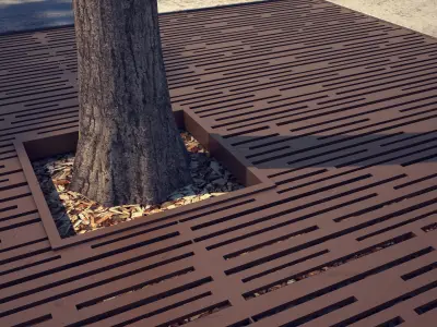 Tree Grate 01 3D model