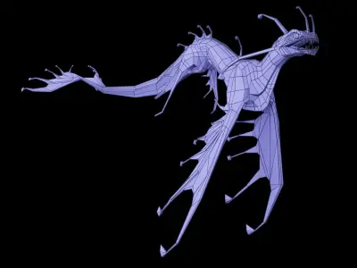 Sea Monster Low-poly 3D model