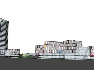 vacation spot-Resort-Fashion Leisure Hotel-0126 3D model