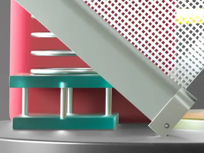 Glass  light  metal 3D model