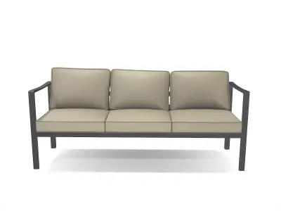 out bench sling fabric 008 Low-poly 3D model