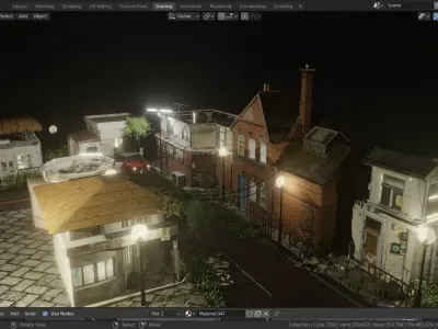 small town 3D model purchase