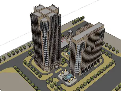 vacation spot-Resort-Fashion Leisure Hotel-0257 3D model