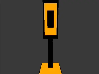 Traffic Light Free low-poly 3D model