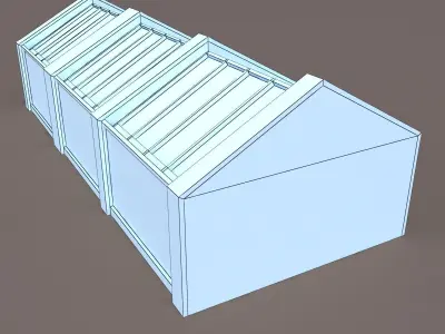 Skylight Window Low-poly 3D model