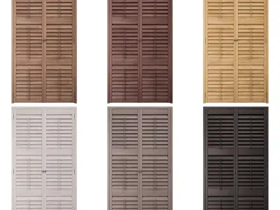 Shutters Doors 4 3D model