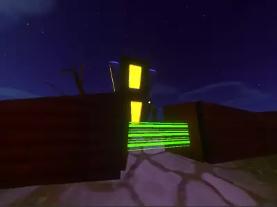 The Haunted House Low Poly Low-poly 3D model