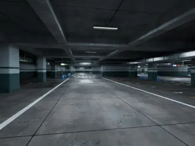 Parking Lot 3D model