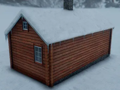 Mountain Cabin 3D model