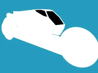 Scifi CyberBike 3D model