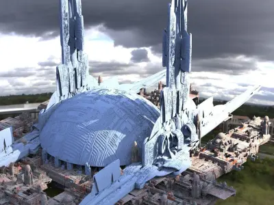 Sci-Fi Jedi Academy  3D model