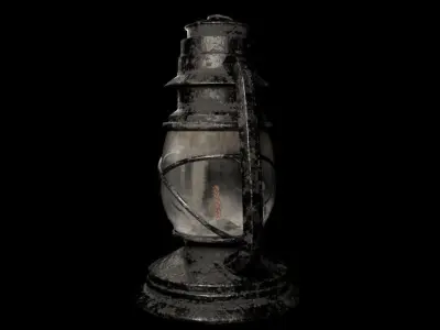 Table lamp light 3D model