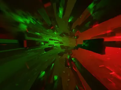 SciFi Tunnel Time Warp Portal or  tunnel animation Low-poly 3D model