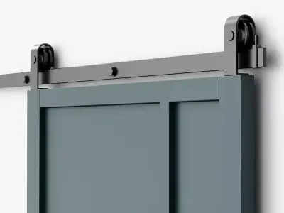 Sliding barn doors 2 3D model