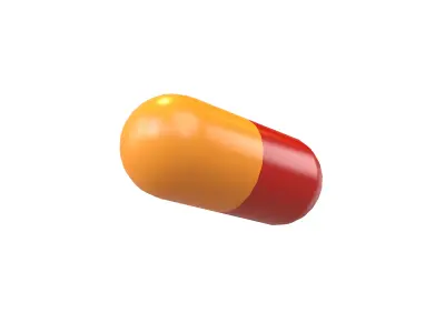 Pills v4 011 Low-poly 3D model