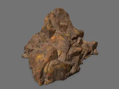 Rock Set Low-poly 3D model 23