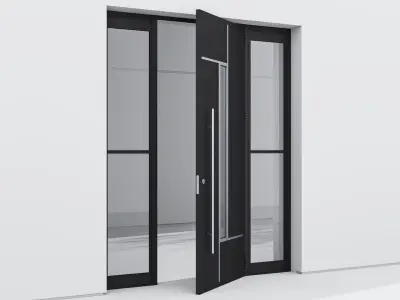 Aluminium door 243 3D model