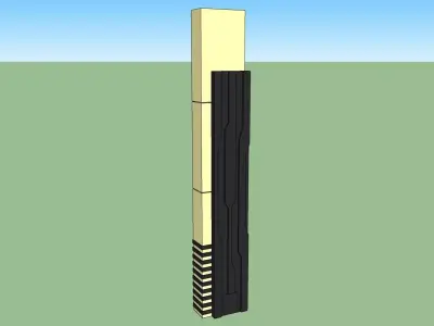 street pole light 3d sketchup model 3D model