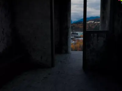 Bus Stop after disaster 3D model