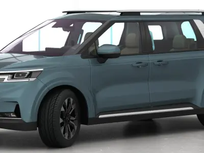  Kia Carnival 2022 Opening doors and trunk 