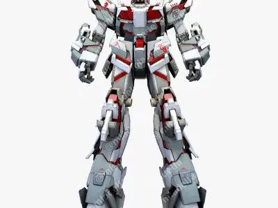 Gundam Unicorn RX-0 Gunpla Mega 3D model