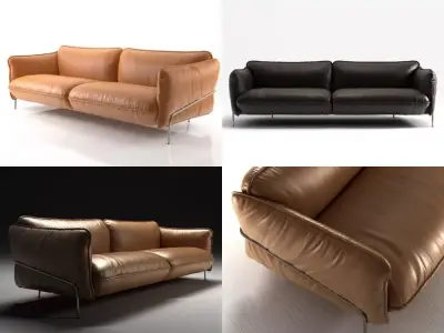 Continental sofa 3D model