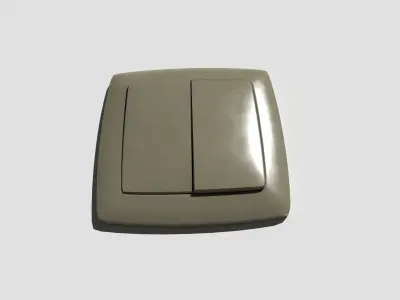 Light Switch Double Low-poly 3D model purchase