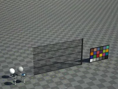 Low Poly Paladin Fence Low-poly 3D model