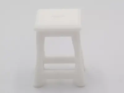 miniature Oak Joint Stool 18th Century  3D print model