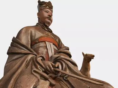 Deity Statue Sculpture05 3D model