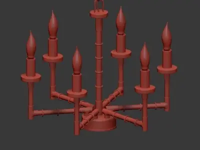 Refraktika Chandelier 3D model