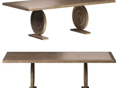 HEMINGWAY DINING TABLE by bakerfurniture 3D model