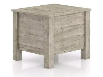 Wooden Bedside Cabinet 3D model