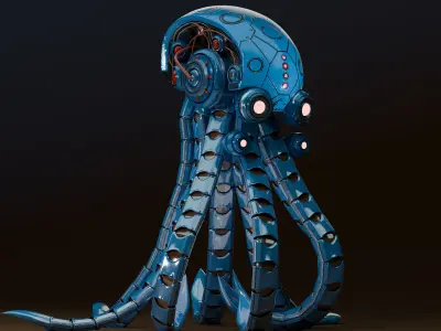 octopus burg 3D model
